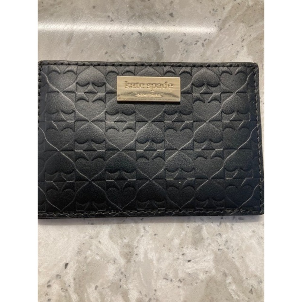 Kate Spade Leather Penn Place Embossed Graham Card Case Never used